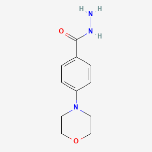 molecular formula C11H15N3O2 B1390736 4-Morpholinobenzenecarbohydrazide CAS No. 1135282-82-4