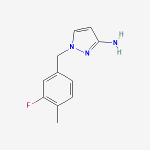 molecular formula C11H12FN3 B13907400 1-(3-Fluoro-4-methylbenzyl)-1H-pyrazol-3-amine 