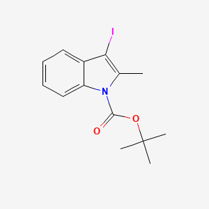molecular formula C14H16INO2 B1390743 tert-butyl 3-iodo-2-methyl-1H-indole-1-carboxylate CAS No. 877996-21-9