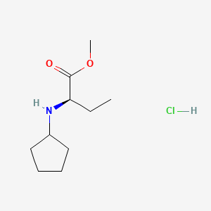 methyl (2R)-2-(cyclopentylamino)butanoate;hydrochloride