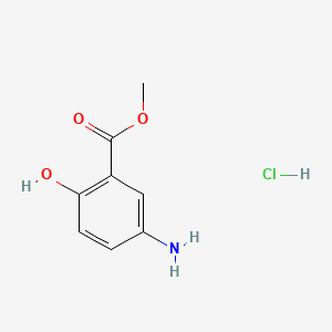 molecular formula C8H10ClNO3 B13907436 Methyl 5-aminosalicylate hydrochloride CAS No. 110065-66-2