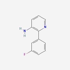 molecular formula C11H9FN2 B1390744 2-(3-Fluorophenyl)pyridin-3-amine CAS No. 886508-65-2