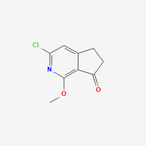 3-Chloro-1-methoxy-5,6-dihydrocyclopenta[C]pyridin-7-one