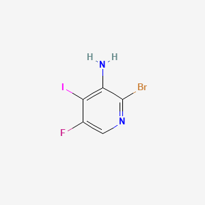 molecular formula C5H3BrFIN2 B13907451 2-Bromo-5-fluoro-4-iodo-pyridin-3-amine 