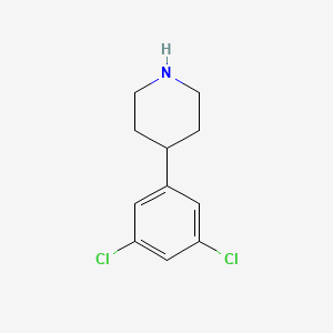 molecular formula C11H13Cl2N B1390749 4-(3,5-二氯苯基)哌啶 CAS No. 475653-05-5