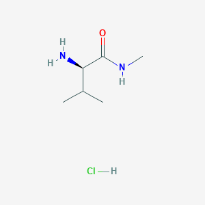 (2R)-2-amino-N,3-dimethylbutanamide;hydrochloride