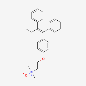 molecular formula C26H29NO2 B13907501 2-[4-[(E)-1,2-diphenylbut-1-enyl]phenoxy]-N,N-dimethylethanamine oxide 