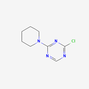 molecular formula C8H11ClN4 B13907509 2-Chloro-4-(piperidin-1-YL)-1,3,5-triazine 