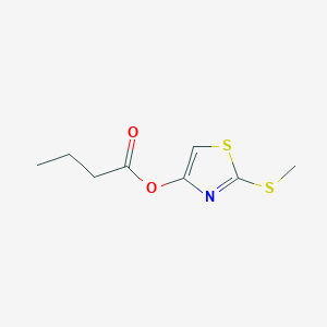 molecular formula C8H11NO2S2 B13907515 (2-Methylsulfanyl-1,3-thiazol-4-yl) butanoate 