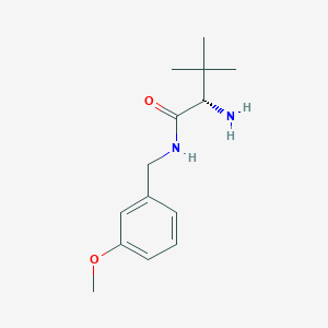 (2S)-2-amino-N-[(3-methoxyphenyl)methyl]-3,3-dimethylbutanamide