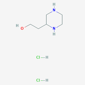 molecular formula C6H16Cl2N2O B1390753 2-(哌嗪-2-基)乙醇二盐酸盐 CAS No. 5169-93-7