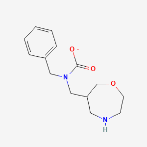 molecular formula C14H19N2O3- B13907551 ((1,4-Oxazepan-6-yl)methyl)(benzyl)carbamate 