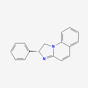 molecular formula C17H14N2 B13907552 (2R)-2-phenyl-1,2-dihydroimidazo[1,2-a]quinoline 