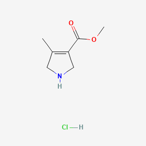 molecular formula C7H12ClNO2 B13907567 Methyl 4-methyl-2,5-dihydro-1H-pyrrole-3-carboxylate hydrochloride CAS No. 137569-72-3