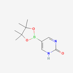 molecular formula C10H15BN2O3 B1390758 5-(4,4,5,5-四甲基-1,3,2-二氧杂硼环-2-基)嘧啶-2-醇 CAS No. 1073354-84-3