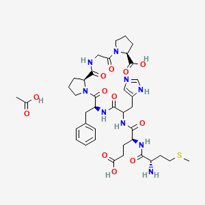 molecular formula C39H55N9O12S B13907584 Semax acetate(80714-61-0 free base) 