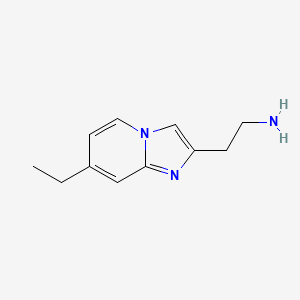 2-(7-Ethylimidazo[1,2-a]pyridin-2-yl)ethan-1-amine