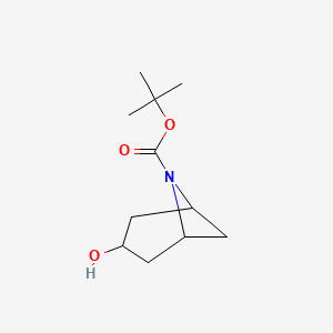 molecular formula C11H19NO3 B13907605 Tert-butyl 3-hydroxy-6-azabicyclo[3.1.1]heptane-6-carboxylate 