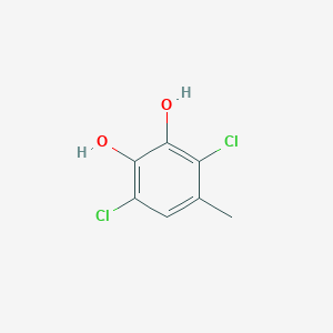 molecular formula C7H6Cl2O2 B13907618 3,6-Dichloro-4-methylcatechol 