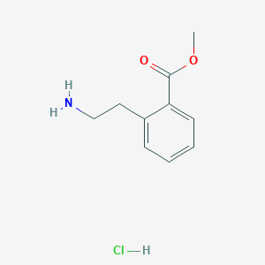 molecular formula C10H14ClNO2 B1390762 2-(2-氨基乙基)苯甲酸甲酯盐酸盐 CAS No. 1046758-68-2