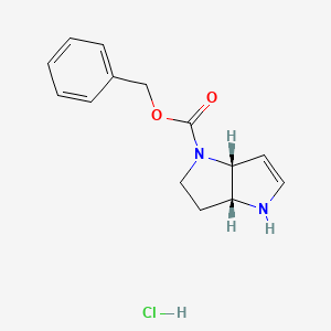 Benzyl (3aR,6aR)-3,3a,4,6a-tetrahydropyrrolo[3,2-b]pyrrole-1(2H)-carboxylate hydrochloride