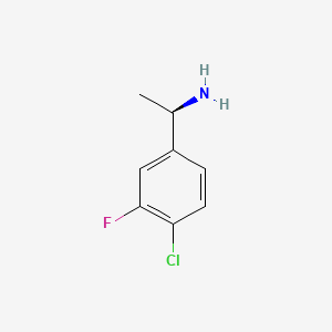 B1390763 (R)-1-(4-Chloro-3-fluorophenyl)ethanamine CAS No. 1114559-14-6