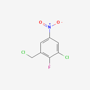 1-Chloro-3-(chloromethyl)-2-fluoro-5-nitrobenzene