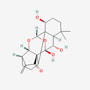 (5S,8R,9S,11S,13S,14S,15R,19S)-13,14,19-trihydroxy-16,16-dimethyl-6-methylidene-10,12-dioxahexacyclo[9.8.0.01,15.02,8.05,9.08,13]nonadecan-7-one