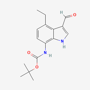 Tert-butyl N-(4-ethyl-3-formyl-1H-indol-7-YL)carbamate