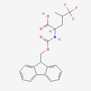 molecular formula C21H20F3NO4 B1390768 Fmoc-5,5,5-trifluoro-DL-leucine CAS No. 777946-04-0