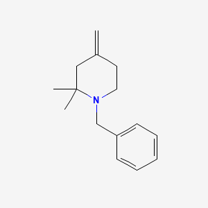 molecular formula C15H21N B13907686 1-Benzyl-2,2-dimethyl-4-methylene-piperidine 