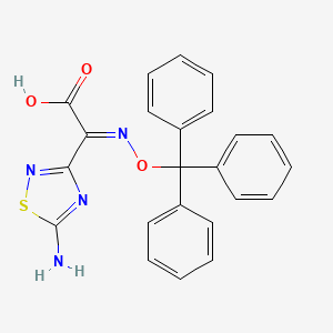 (Z)-2-(Trityloxy)imino-2-(5-amino-1,2,4-thiadiazol-3-YL)acetic acid