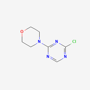 molecular formula C7H9ClN4O B13907730 2-Chloro-4-(morpholin-4-YL)-1,3,5-triazine 