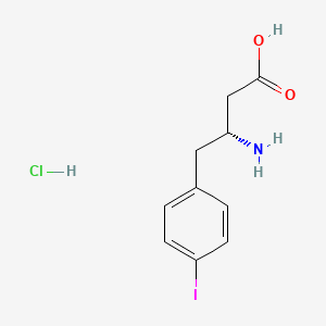 molecular formula C10H13ClINO2 B1390774 (R)-3-氨基-4-(4-碘苯基)丁酸盐酸盐 CAS No. 269396-70-5