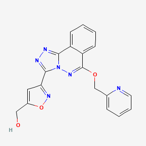 [3-[6-(Pyridin-2-ylmethoxy)-[1,2,4]triazolo[3,4-a]phthalazin-3-yl]-1,2-oxazol-5-yl]methanol