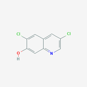 molecular formula C9H5Cl2NO B13907759 3,6-dichloro-7-Quinolinol 