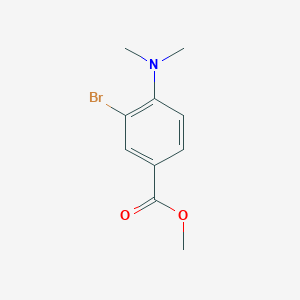 molecular formula C10H12BrNO2 B1390777 3-溴-4-(二甲氨基)苯甲酸甲酯 CAS No. 71695-21-1