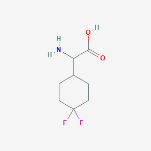 molecular formula C8H13F2NO2 B1390778 2-氨基-2-(4,4-二氟环己基)乙酸 CAS No. 769169-46-2