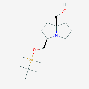 [cis-3-[[Tert-butyl(dimethyl)silyl]oxymethyl]-1,2,3,5,6,7-hexahydropyrrolizin-8-yl]methanol