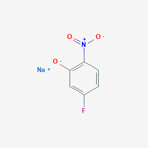 molecular formula C6H3FNNaO3 B13907791 Sodium 5-fluoro-2-nitrophenolate 