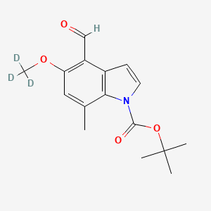 Tert-butyl 4-formyl-7-methyl-5-(trideuteriomethoxy)indole-1-carboxylate