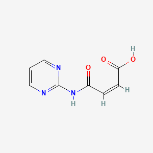 molecular formula C8H7N3O3 B13907796 3-(Pyrimidin-2-ylcarbamoyl)-acrylic acid 