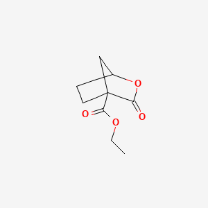 molecular formula C9H12O4 B13907841 Ethyl 3-oxo-2-oxabicyclo[2.2.1]heptane-4-carboxylate 