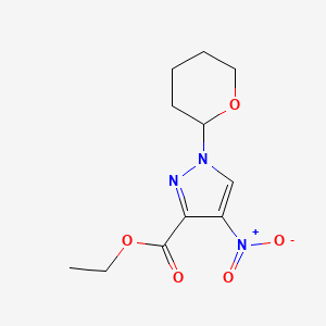 Ethyl 4-nitro-1-(tetrahydro-2H-pyran-2-yl)-1H-pyrazole-3-carboxylate