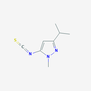 molecular formula C8H11N3S B13907849 5-Isothiocyanato-3-isopropyl-1-methyl-1H-pyrazole 