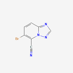 6-Bromo-[1,2,4]triazolo[1,5-A]pyridine-5-carbonitrile