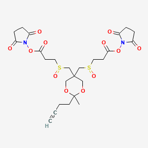 molecular formula C25H32N2O12S2 B13907864 Alkyne-A-DSBSO crosslinker 