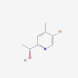 molecular formula C8H10BrNO B13907881 (1R)-1-(5-bromo-4-methyl-2-pyridyl)ethanol 