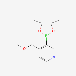 molecular formula C13H20BNO3 B13907902 4-(Methoxymethyl)-3-(4,4,5,5-tetramethyl-1,3,2-dioxaborolan-2-yl)pyridine 