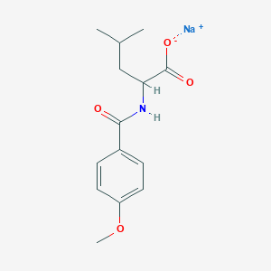 molecular formula C14H18NNaO4 B1390794 2-(4-甲氧基苯甲酰氨基)-4-甲基戊酸钠盐 CAS No. 1396963-81-7